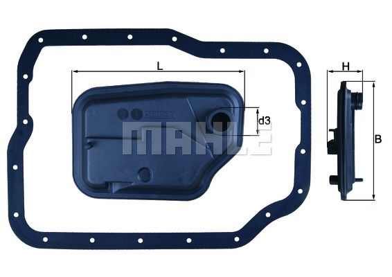 Mahle/Knecht HX149D Фильтр АКПП FORD/MAZDA FOCUS 2/C-MAX/3/6 04-